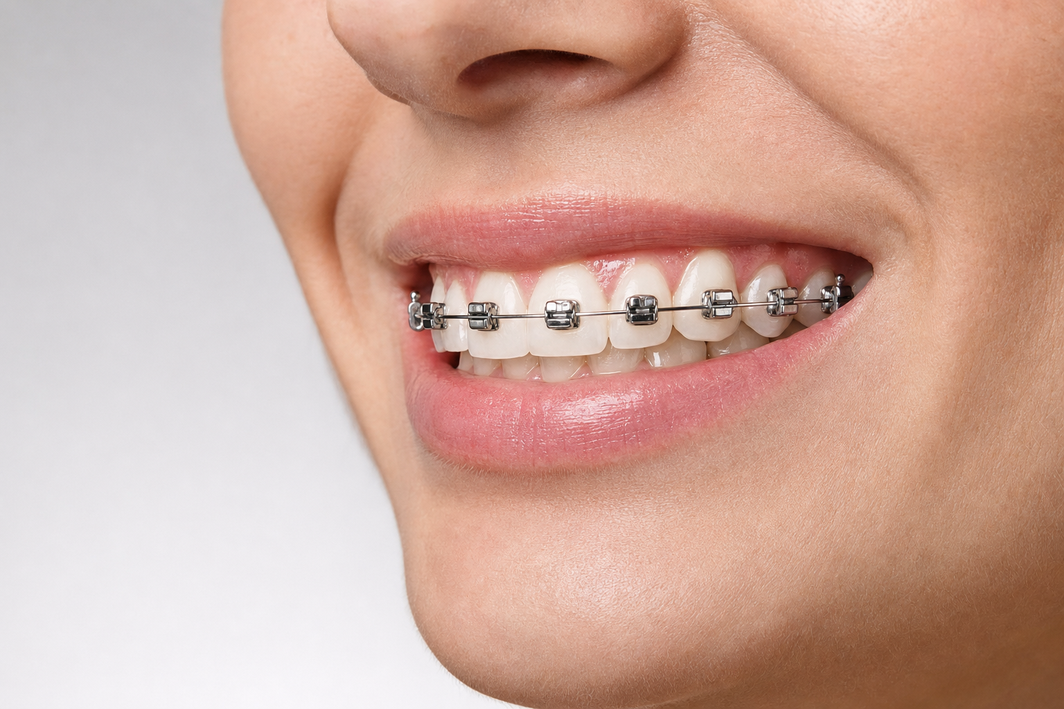 Aparat dentar autoligaturant cu bracket-uri prevăzute cu clapetă